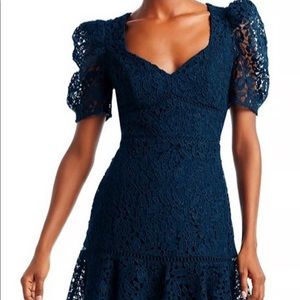 Aqua Navy Mini Dress